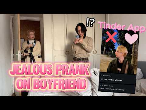 Prank: Installed Tinder to Make My Boyfriend Jealous! [Gay Couple: Haoyang & Gela]