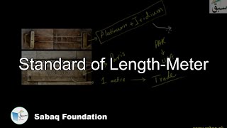 Standard of Length-Metre