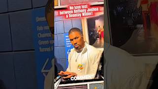 Anthony Joshua & Deontay Wilder crossed paths before the Derek Chisora fight!