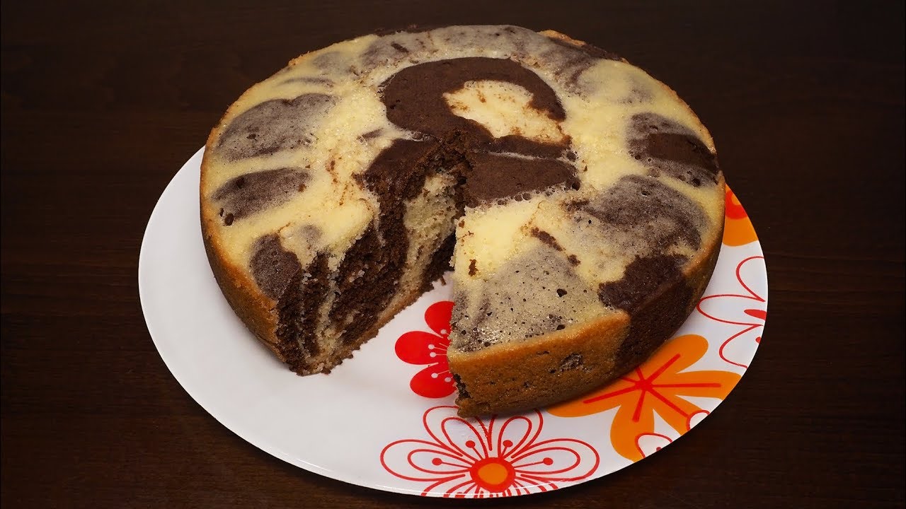 Очень вкусный мраморный кекс в мультиварке рецепт мраморного кекса