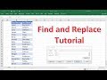 Excel Find and Replace Features