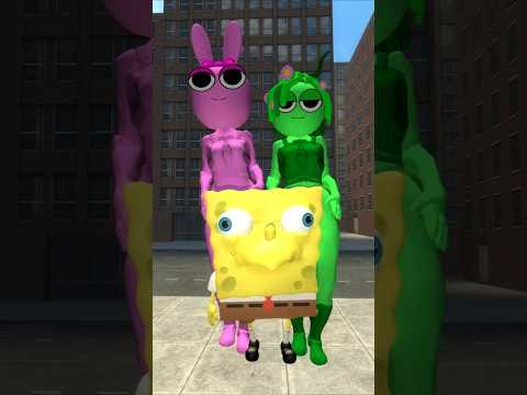 CHOOSE FAVORITE INCREDIBOX SPRUNKI FAMILY SPONGE BOB TAPES AND SONIC EXE X in Garry's Mod !