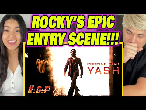 ROCKY'S EPIC ENTRY SCENE | KGF CHAPTER 2 | REACTION|