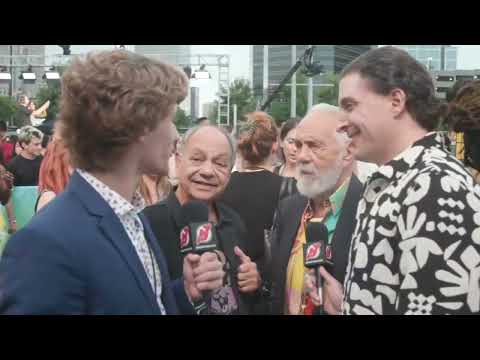 Arthur Kade & Dawson Mercer interview comedy duo Cheech & Chong on the carpet at the 2022 MTV VMAs. video clip