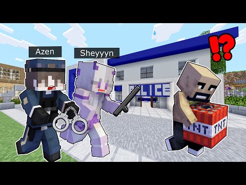 Playing As a POLICE In Minecraft!