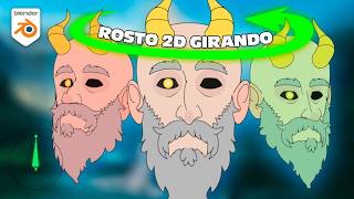 Como Animar um Rosto 2D que Gira em Todas as Direções (Shape Keys)