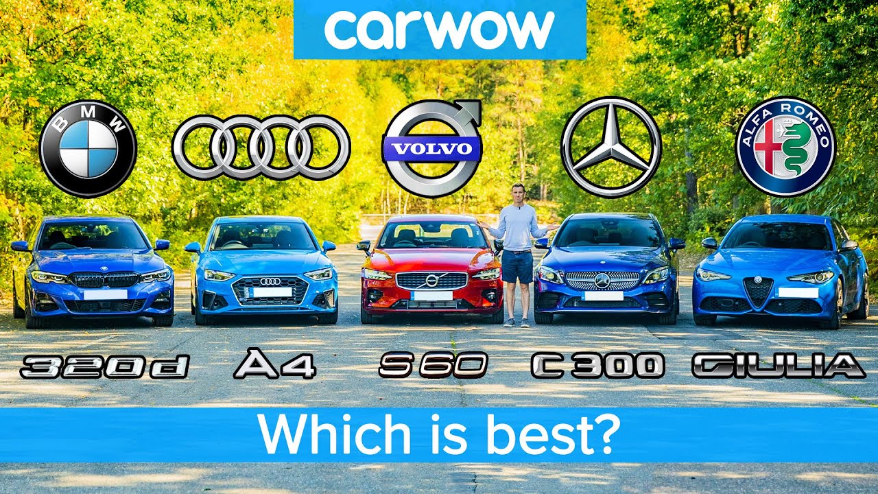 BMW 3 Series v Audi A4 v Merc C-Class v Volvo S60 v Alfa Giulia - which is best?