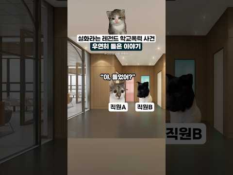 실화라는 레전드 학교폭력 사건 #고양이밈