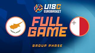 Group Phase | Cyprus v Malta | Full Basketball Game | FIBA U18 Women's EuroBasket 2026 Division C
