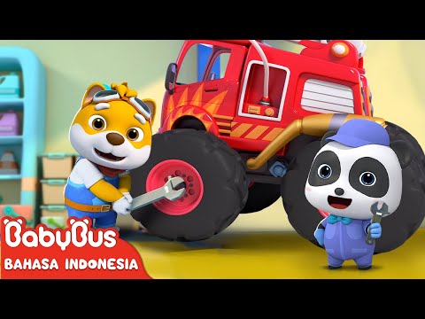 Aku Adalah Mekanik Mobil, Aku Sangat Sibuk🔧⚙️ | Lagu Anak | Kartun Anak | BabyBus Bahasa Indonesia