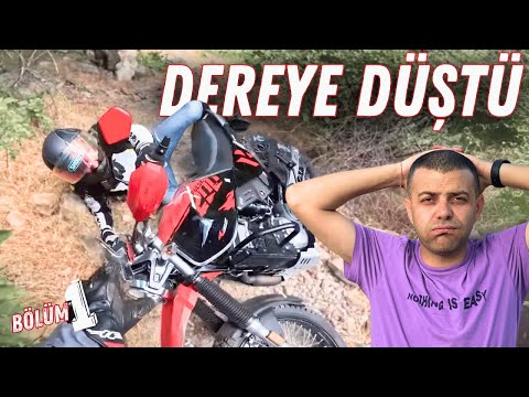 Motosiklet ile Dereye Düştü | Aksiyon dolu anlar Hero xpulse 200 Bölüm 1 | Kolaçan