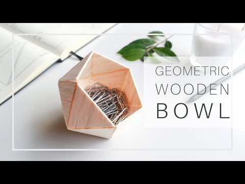 DIY - Geometric Wooden Bowl