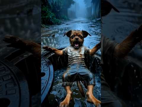 This puppy have no cash to buy for herself cloths so  shop owner makes fun of him 😭😭