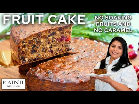 Super EASY & MOIST Fruit Cake Recipe | No Soaking Fruits and No Caramel