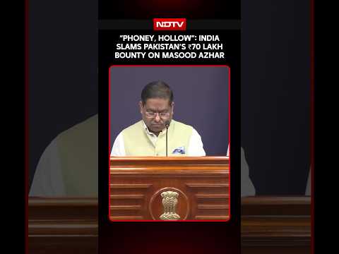 “Phoney, Hollow”: India Slams Pakistan’s ₹70 Lakh Bounty On Masood Azhar