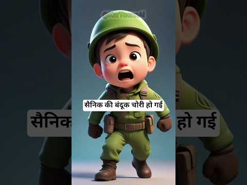 सैनिक की बंदूक चोरी हो गई #shorts #ai #new #story #trending #viral #short #shortvideo #cartoon