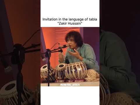 Invitation on tabla By Ustad Zakir Hussain Ji🙏🏻❤️ || promotimg_artists
