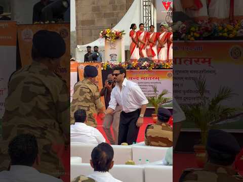 Ahaan Shetty Arrived at CISF Vande Mataram Event at Gateway‼️ #bollywood #celebrity #spotted