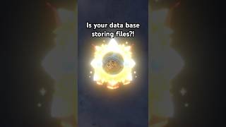 Your database shouldn't store files....