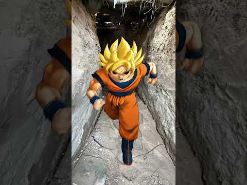 goku is going in tunnel in fear of Cell and Frieza