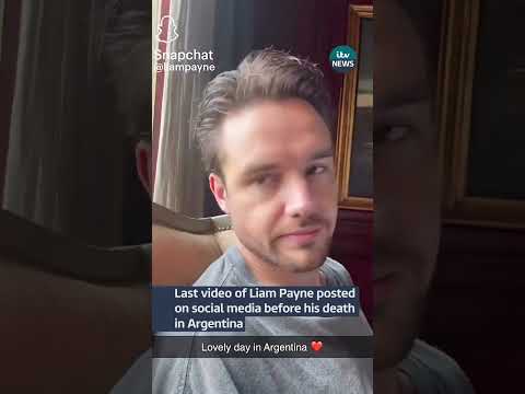 Last video of Liam Payne posted on social media before his death in Argentina #itvnews #shorts