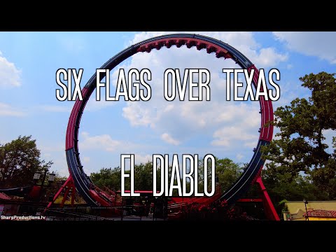 El Diablo Loop Coaster at Six Flags Over Texas