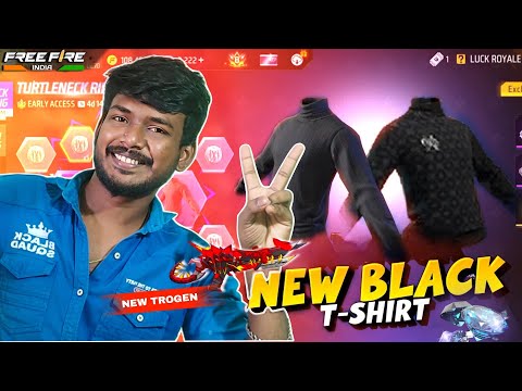 LUCKY RAVI✌ NEW BLACK T SHIRT RING🔥 NEW TROGON GUN SKIN⚡ NEW SKY DIVE 💩 FREE FIRE MAX || மாட்டு RAVI