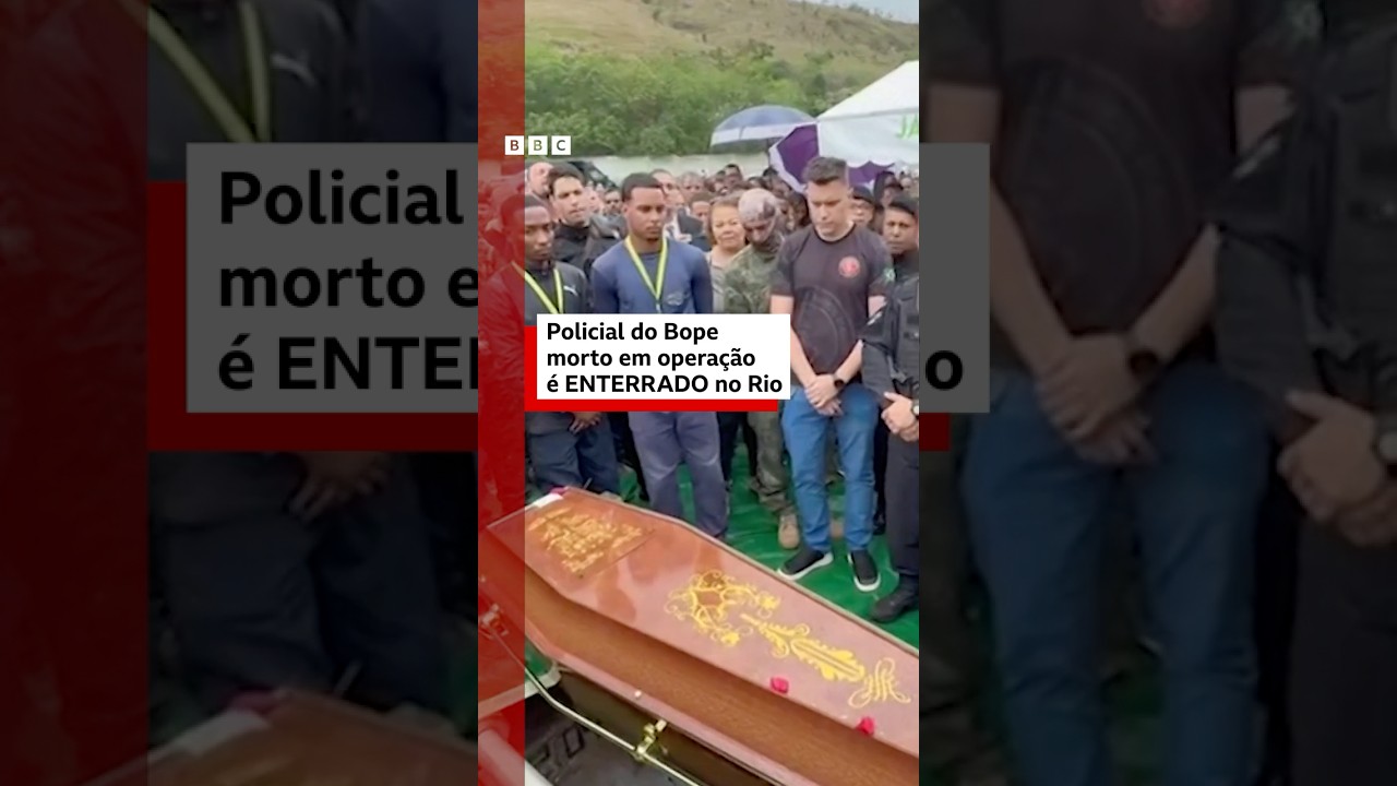 Policial do BOPE morto em operação é enterrado no Rio de Janeiro