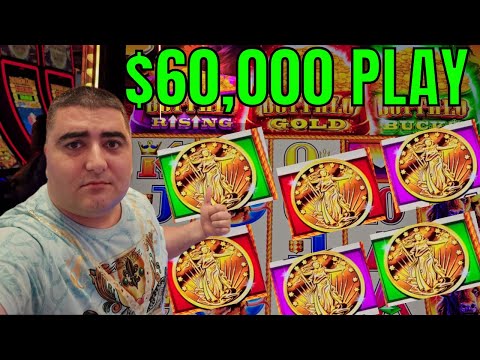 Risking $60,000 On High Limit Slots - Live Slot Play At Casino