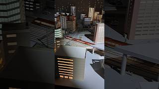 ジオラマ内を走るロマンスカー！ #train
