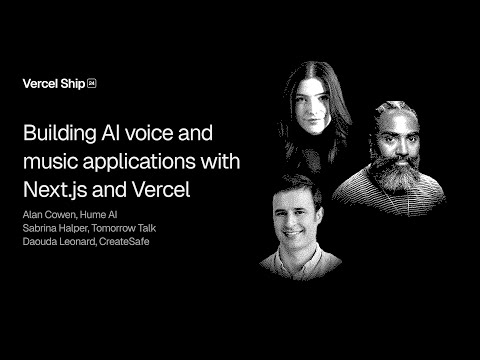 Building AI voice and music applications with Next.js and Vercel (Hume AI & CreateSafe)