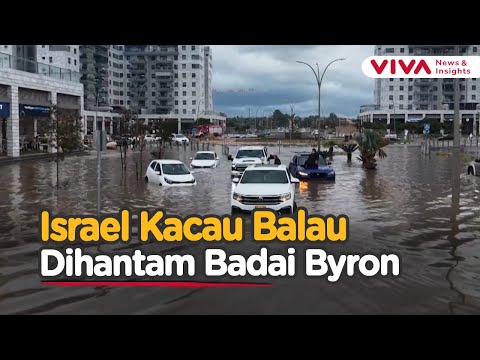 Puluhan Warga Dievakuasi Saat Badai Byron Kepung Israel