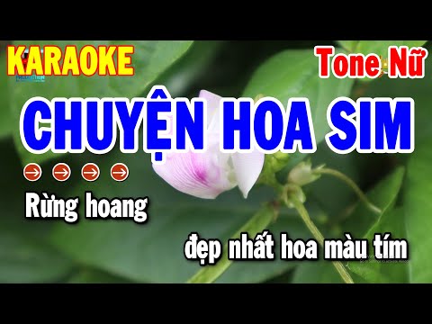 Karaoke Chuyện Hoa Sim Tone Nữ Nhạc Sống Rumba 2024 | Karaoke Thanh Hải