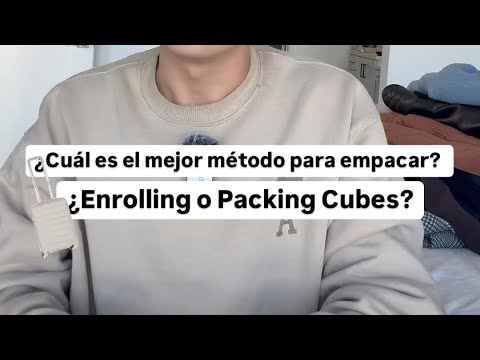 Cuál es el MEJOR método para empacar? | Packing Cubes vs. Enrollar Ropa 🚀 #shorts