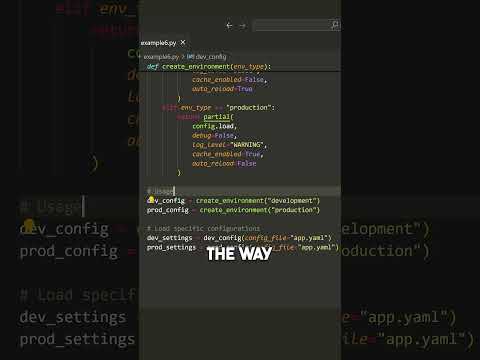 🔥 Create an environment function in Python using functools.partial!