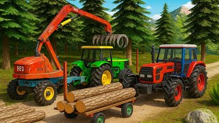 Powerful Tractors on the Farm 🚜 Heavy Equipment, Farming Technology and Real Machinery Tests