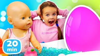 ¡Maya y Lina juegan con huevos mágicos en la piscina!
