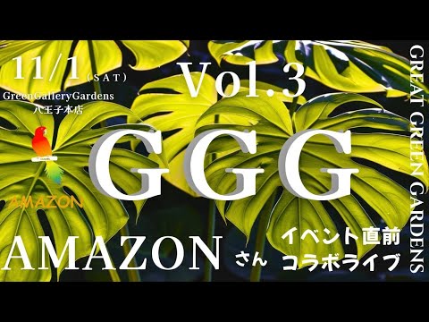 11月1日グレートグリーンガーデンズ直前!!岐阜のアマゾンからコラボライブ配信!