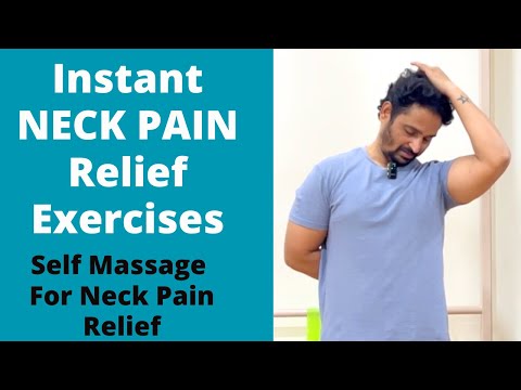 Instant Neck Pain Relief Self Massage Therapy And Exercises | Neck Pain Relief Treatment