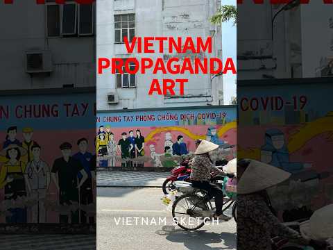 ベトナムの街中で見かけるプロパガンダアート　#shorts #vietnam #art