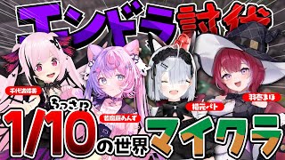 【マイクラ】小さくなっちゃった!? ミニワールドでエンドラ討伐チャレンジ‼ w/若魔藤あんず/千代浦蝶美/猫元パト╎#vtuber