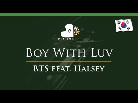 BTS (방탄소년단) ‘작은 것들을 위한 시 (Boy With Luv) feat. Halsey – LOWER Key (Piano Karaoke / Sing Along)