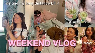 FUN WEEKEND IN MY LIFE ✧ flying to see my best friend, shopping, cafe hopping, and more