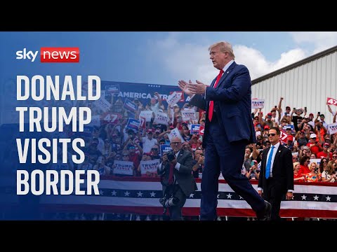 Watch live: Former US President Donald Trump visits the border in Cochise County, Arizona