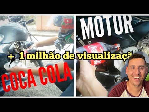 Coca cola no motor da moto deu ruim