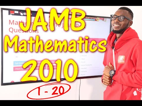 JAMB CBT Mathematics 2010 Past Questions 1 - 20