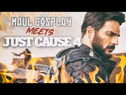Cosplayer gets catapulted over exploding cars 🔥 MAUL COSPLAY x JUST CAUSE 4 ❕Maul X Maja
