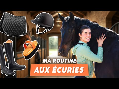 MA ROUTINE APRÈS-SÉANCE AVEC MA JUMENT (soins, sabots et mon organisation de casier) #equitation