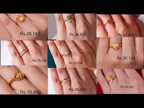 Latest gold rings with price