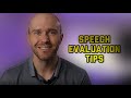 Speech Evaluation Techniques